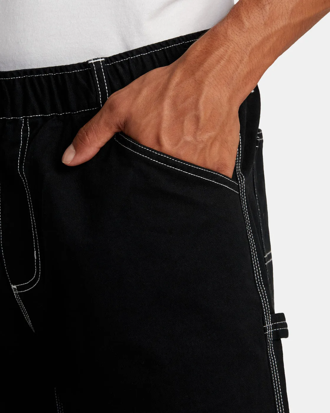 Americana 17" Carpenter Shorts - Black