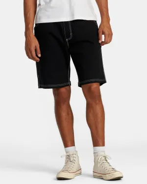 Americana 17" Carpenter Shorts - Black