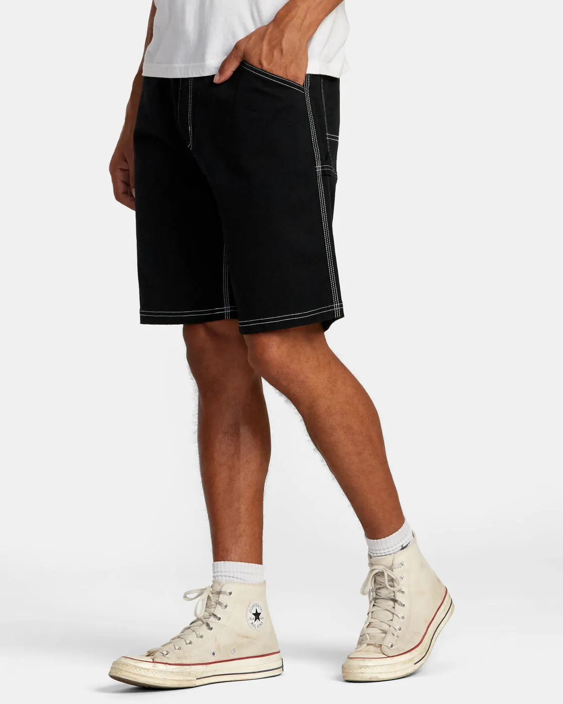 Americana 17" Carpenter Shorts - Black