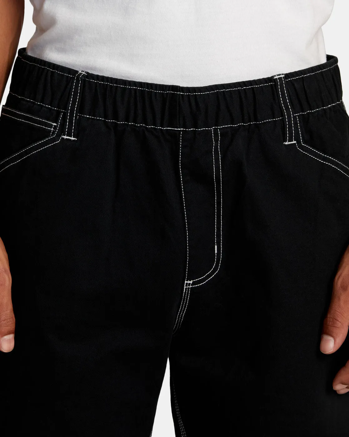 Americana 17" Carpenter Shorts - Black