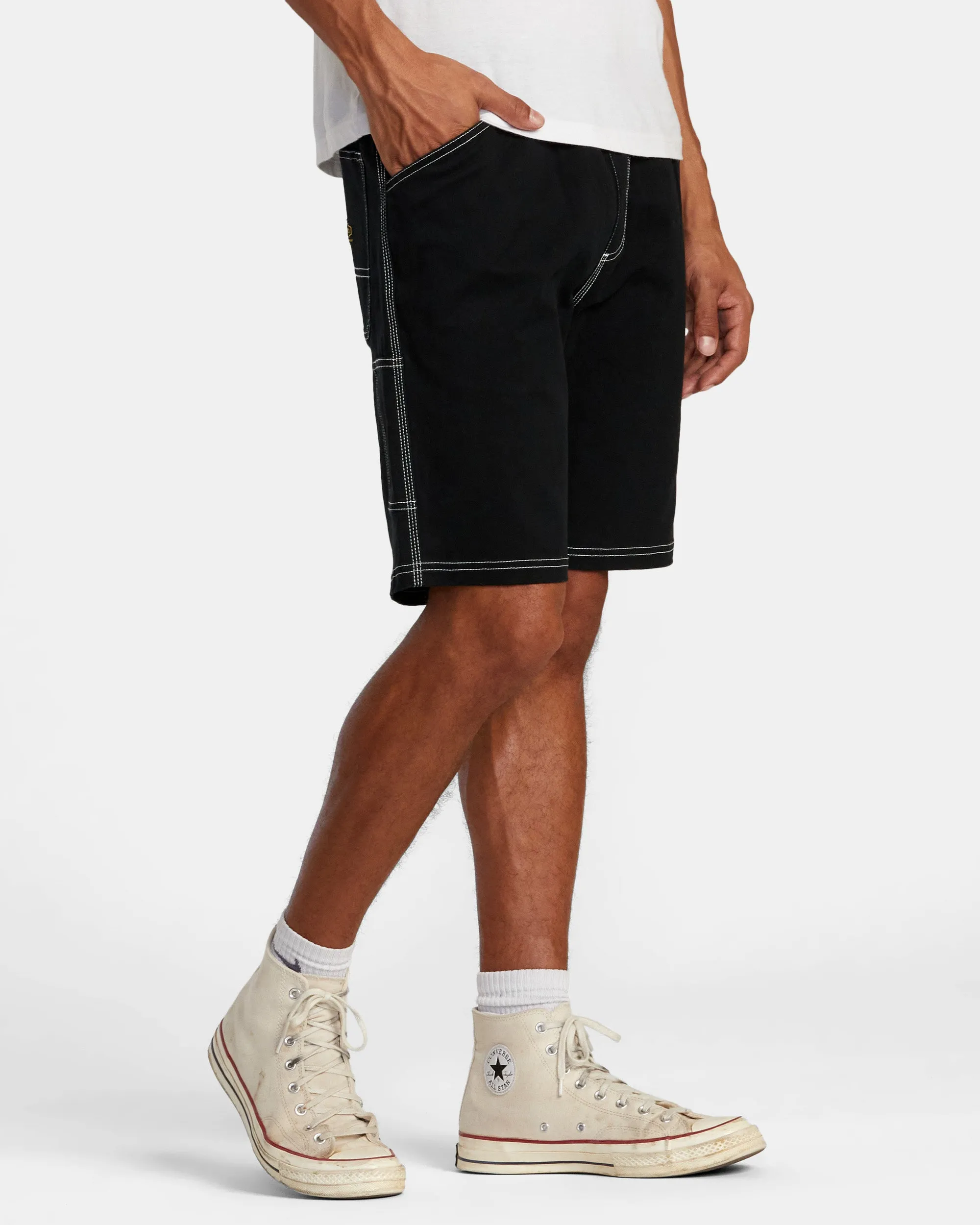 Americana 17" Carpenter Shorts - Black