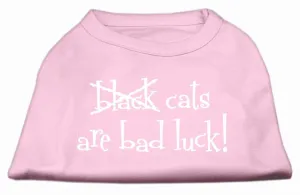 Black Cats are Bad Luck Screen Print Shirt Light Pink XL (16)
