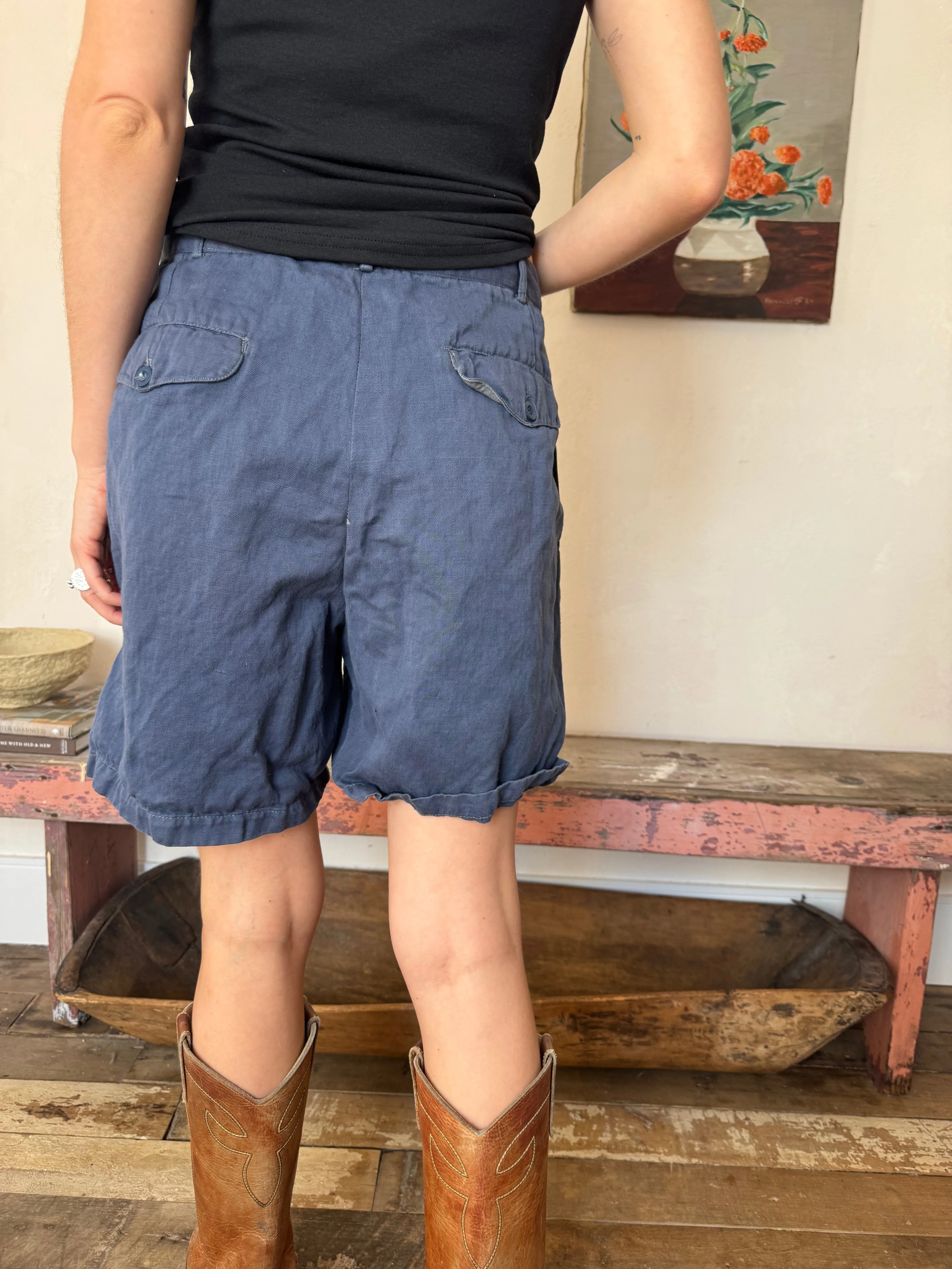 Faded French Workwear Shorts #6