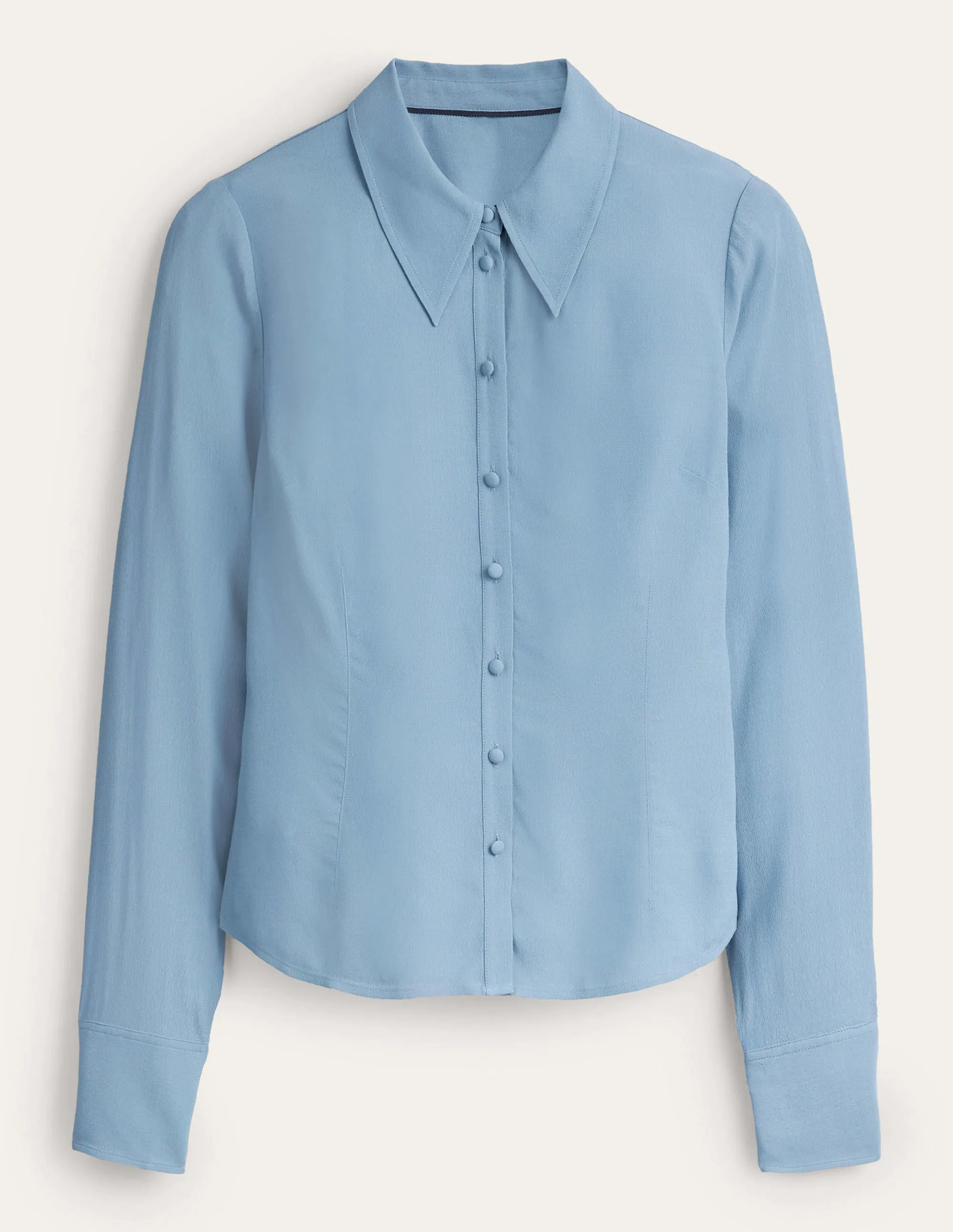 Fitted Workwear Shirt-Captains Blue