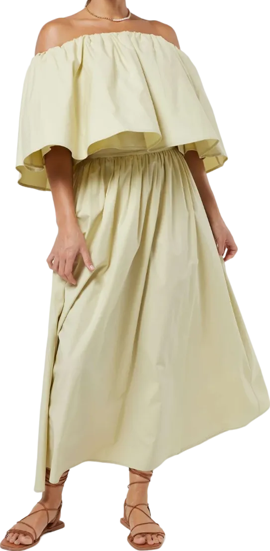 Jovonna London Cipriana Midi Skirt Green BNWT UK M