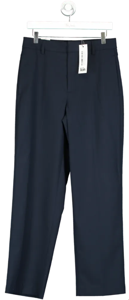 kin Blue Relaxed Straight Trouser W30