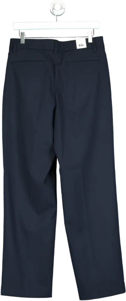 kin Blue Relaxed Straight Trouser W30