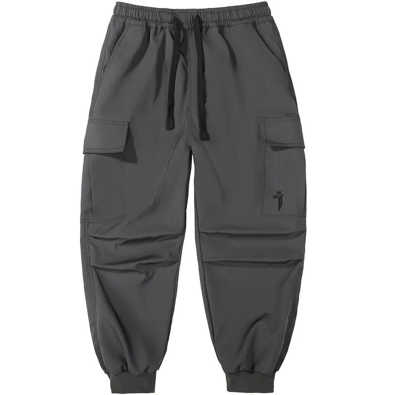 Loose Leisure Workwear Large Pocket Trousers