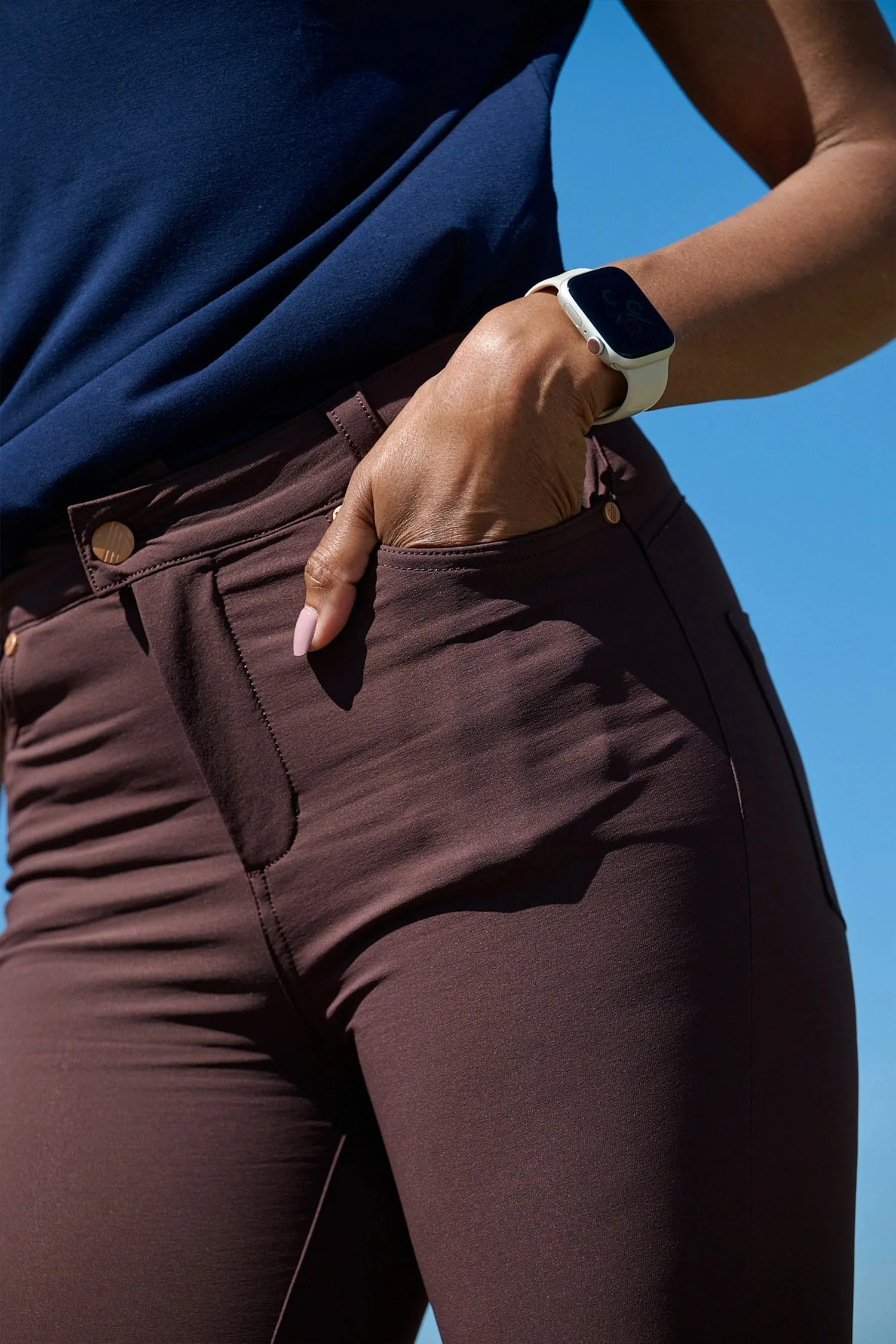 MAX Stretch Skinny Outdoor Trousers - Chocolate Plum