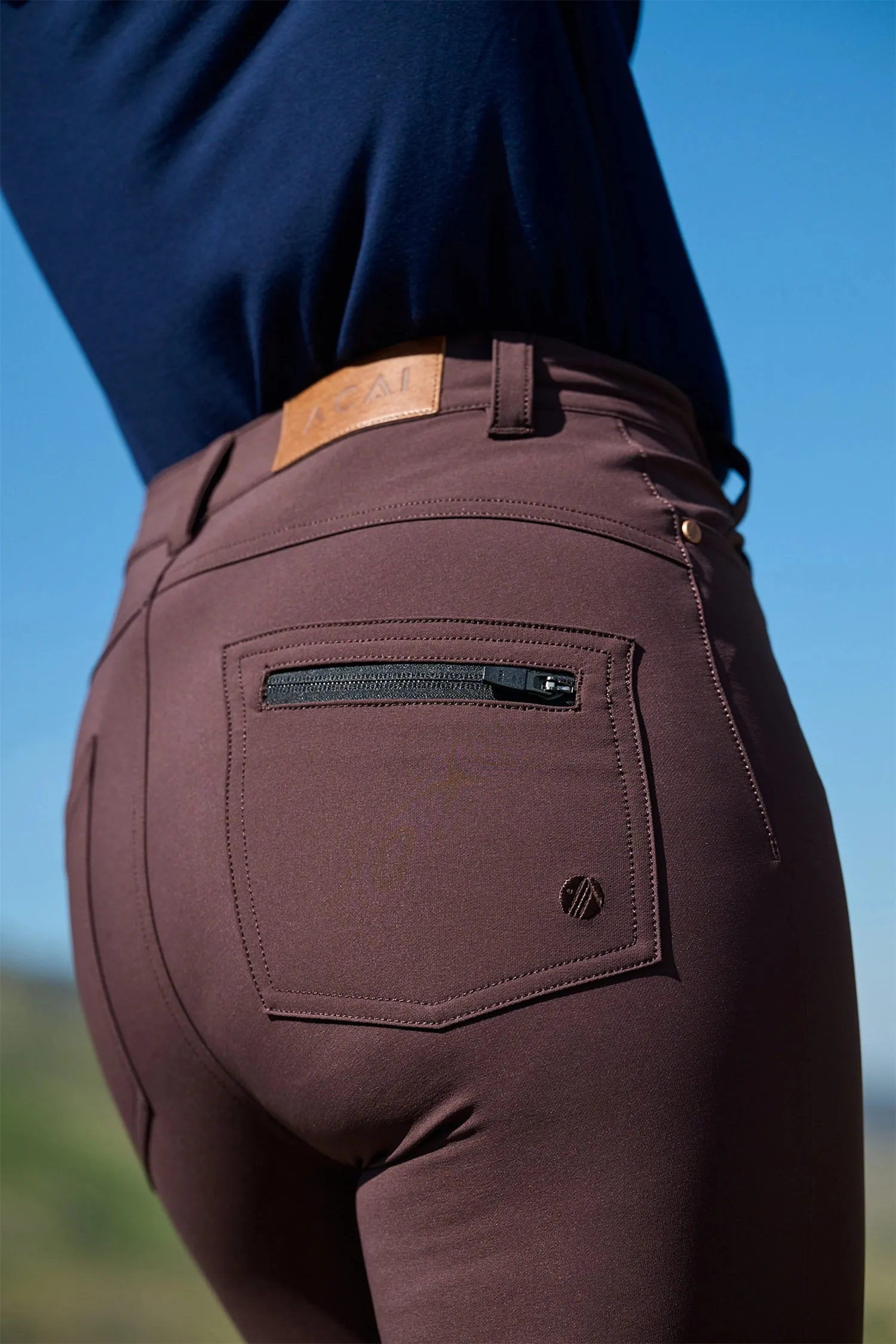 MAX Stretch Skinny Outdoor Trousers - Chocolate Plum