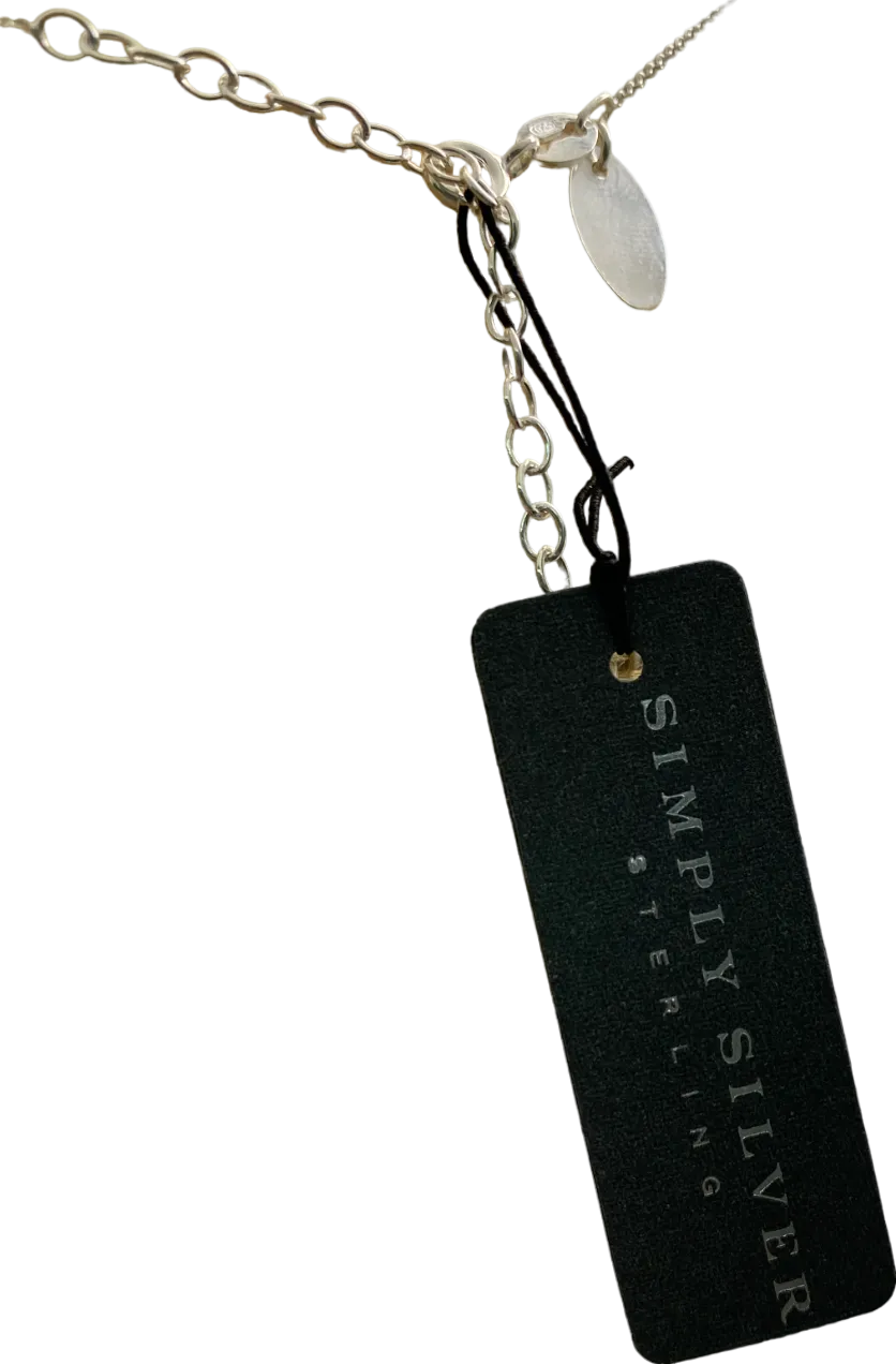 SIMPLY SILVER 925 Sterling Silver Cubic Zirconia Pear Drop Jewellery Set One Size