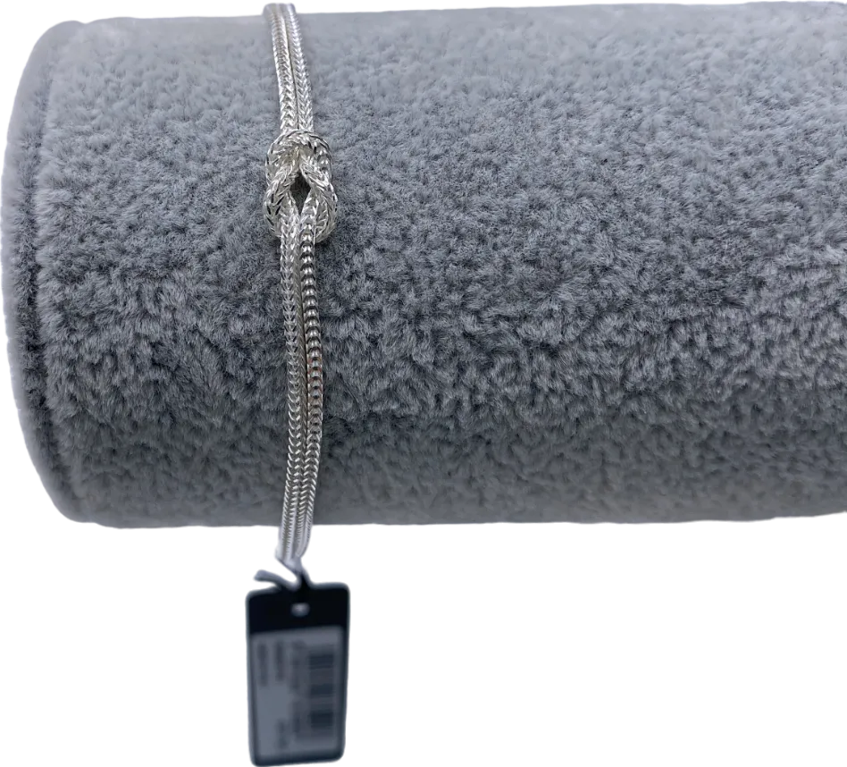 SIMPLY SILVER 925 Sterling Silver Figure & Knot Bracelet One Size