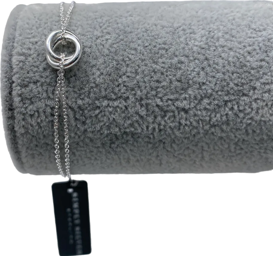 SIMPLY SILVER 925 Sterling Silver Polished Ring Bracelet One Size