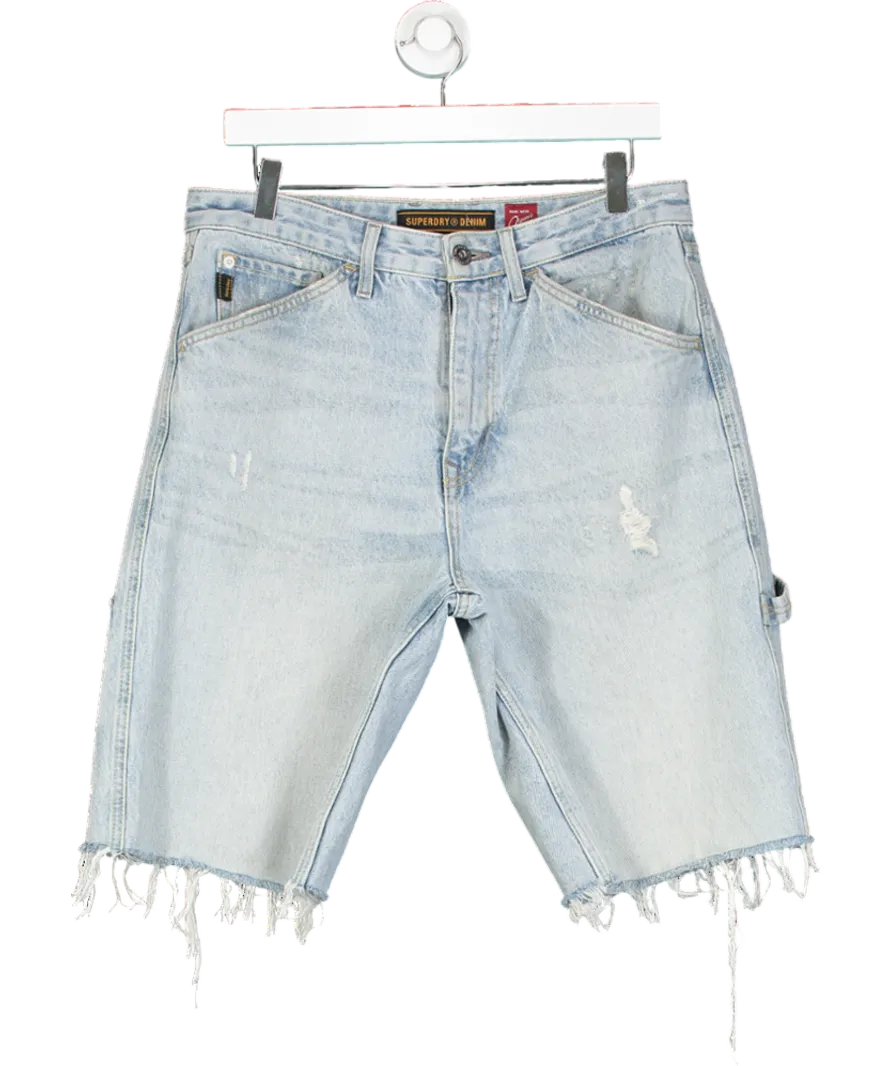 Superdry Blue Vintage Straight Shorts W32