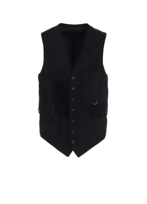 VARIOUS FABRICS CRAZY PATCHWORK VEST