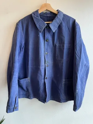 Vintage 1950/60s Le Tigre French Indigo Chore Coat