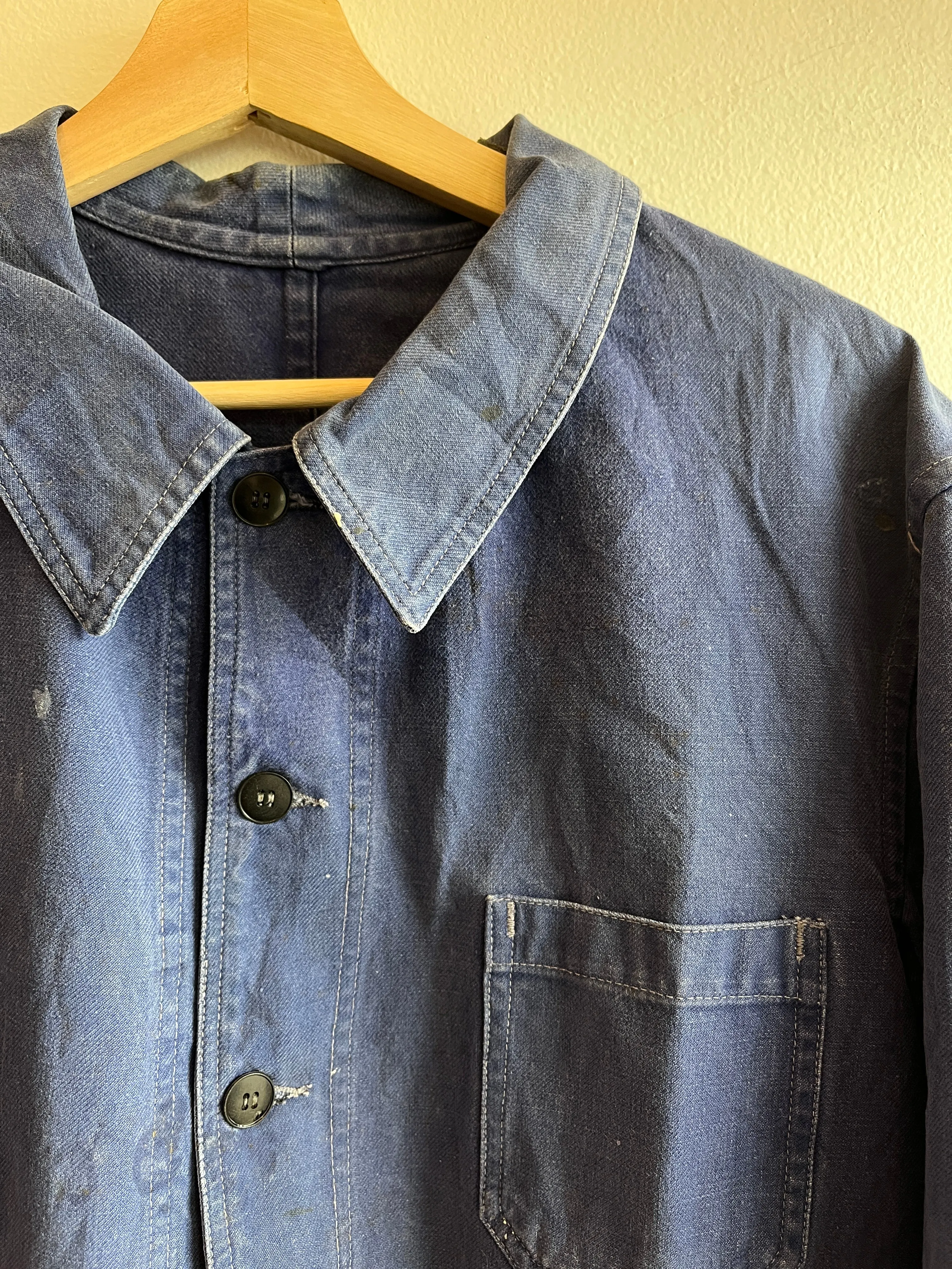 Vintage 1950/60s Le Tigre French Indigo Chore Coat