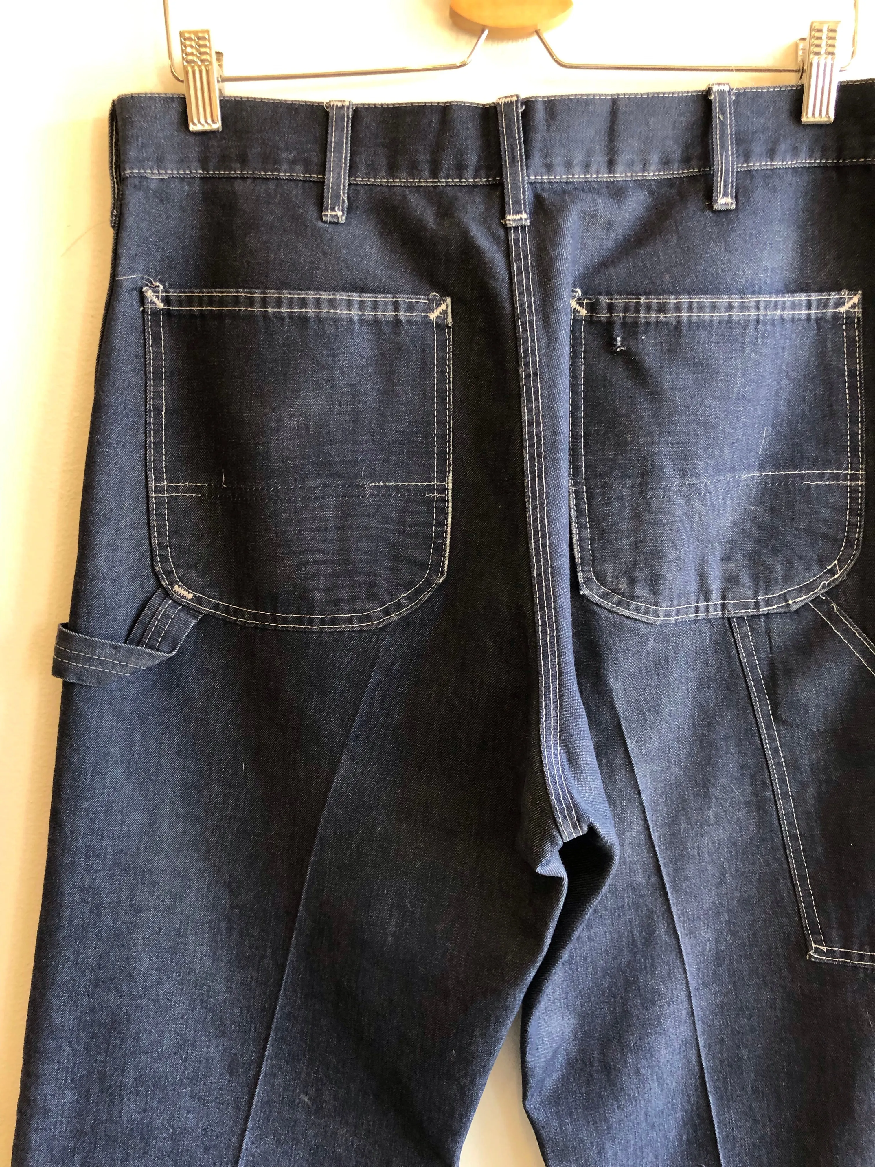 Vintage 1970s Sears Denim Carpenter Jeans
