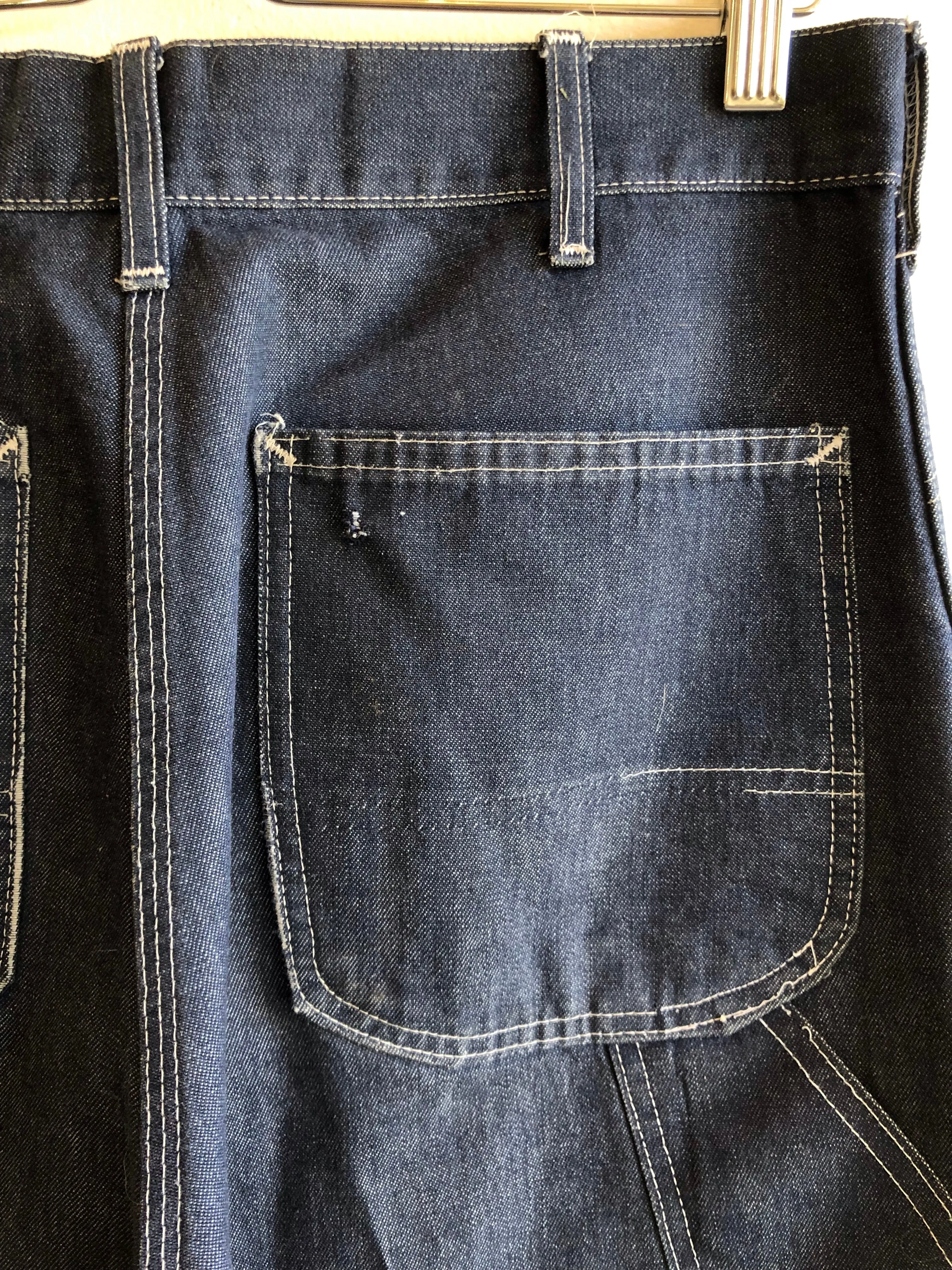 Vintage 1970s Sears Denim Carpenter Jeans